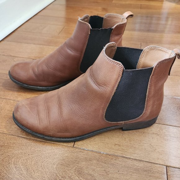 Dune Leather Chelsea Boots, Size 39 - Picture 1 of 7